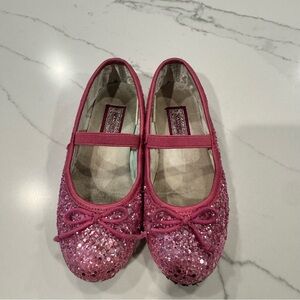 L'Amour Victoria Sparkle Glitter Flat - size 11